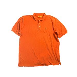 Vintage Duck Head‎ Polo Mens XLT Tall Coral Orange Short Sleeve 100% Cotton